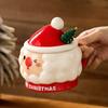 Kreative Weihnachten Keramiktasse - Niedliche Cartoon Relief Santa Claus Tasse, Praktische Geschenkidee für Zuhause Perfekt für Feiertagsfeiern