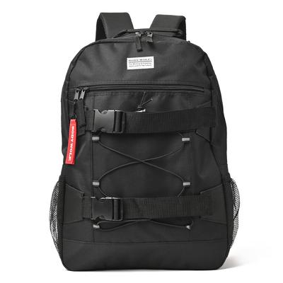 Rucksack mit großem Fassungsvermögen für Männer, Frauen und Kinder. Skateboard-Rucksack, Sporttasche, schwarz.