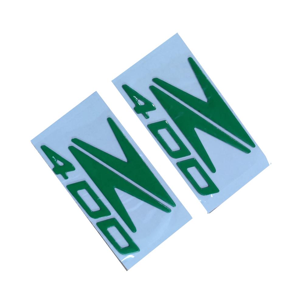 Calcomanía con emblema 3D para motocicleta, pegatina para rueda de tanque Z400, pegatinas reflectantes suaves para Kawasaki Ninja Z400 Z