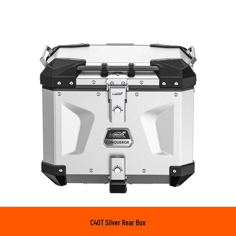 Aluminum Alloy Motorcycle Side Box Set with Tail Wing & Handlebar Mount for R1300GS Rear Rack ADV