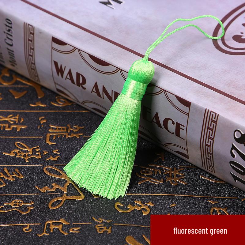 8cm Short Tassel Pendant USB Drive - 32 Colors Ice Silk Bookmark