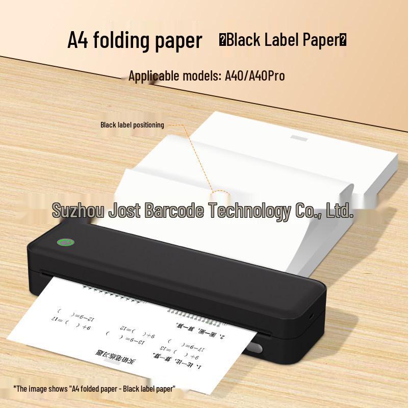 Qirui A40A Quick-Dry Thermal Test Paper - BPA Free, Folded Sheets for Printer