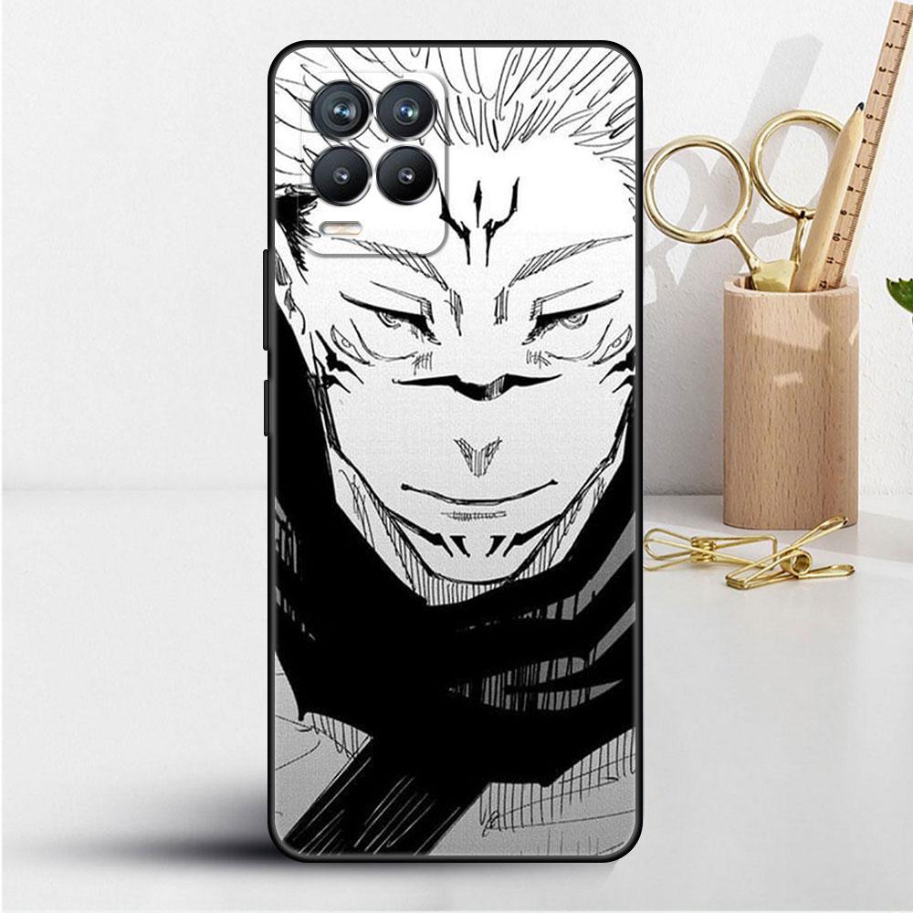 Süße Jujutsu Kaisen Anime-Hülle für Realme 8 C21y GT Neo 2 3 8i C21 7 C11 6 C12 C35 C3 GT 9 Pro C12 Silikon-TPU-Telefonabdeckung