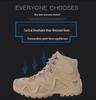 Bottes d'extérieur imperméables de combat et tactiques pour hommes pour la randonnée, le cyclisme, la pêche et l'alpinisme.
