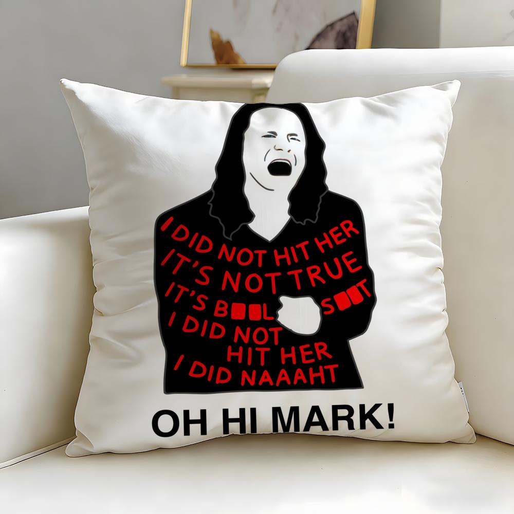 Classic Movie The Room Cushion Cover Soft  EasyWash Pillow Case  Versatile for Couch Bed Travel and Office