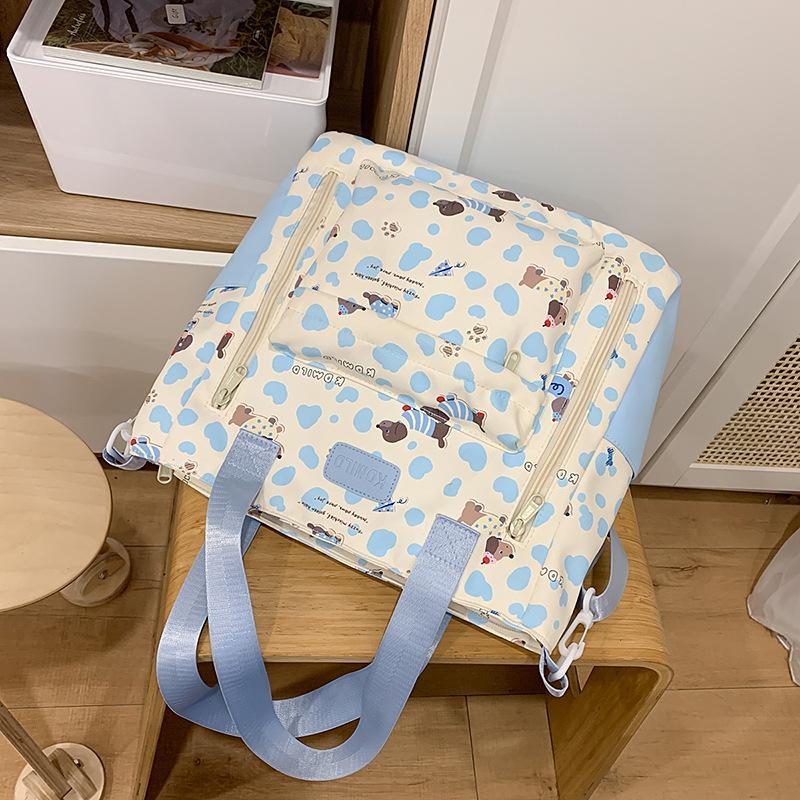 Schoolbag 2025 Schoolbag Female Korean Edition Junior Girl High School High School Large Capacity Mori Cute Printed Backpack