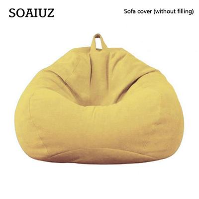 Espreguiçadeira preguiçosa interna doméstica grande feijão Bolsa capa de sofá para cadeira sem enchimento