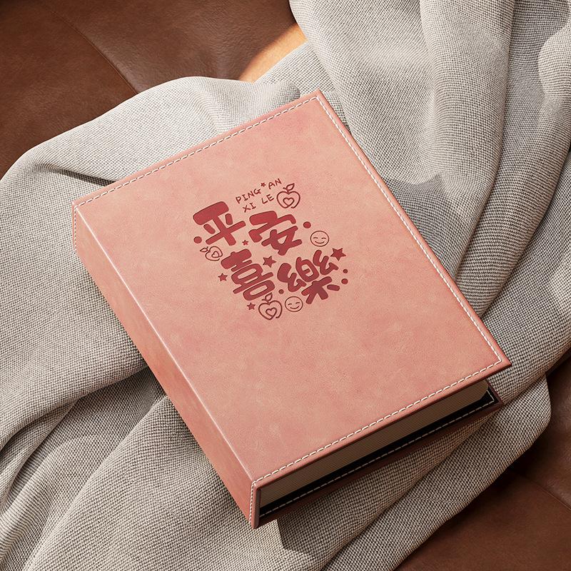 Leather 6-Inch Slip-In Photo Album, 5-Inch Photo Storage Book for Baby and Family, Large Capacity