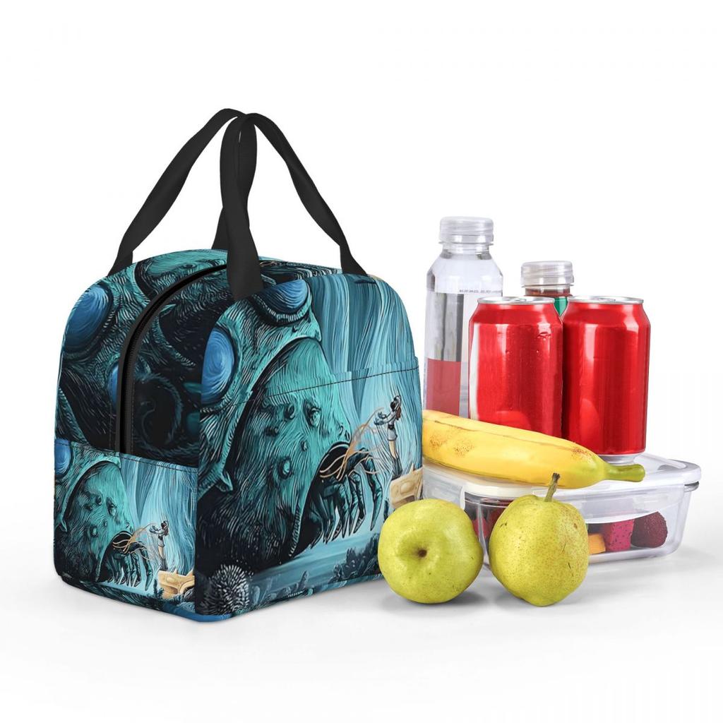 Nausicaa Of The Valley Of The Wind Anime Insulated Lunch Bag for Kid Cooler Thermal Food Box Tote Portable Lunch Boxes Container