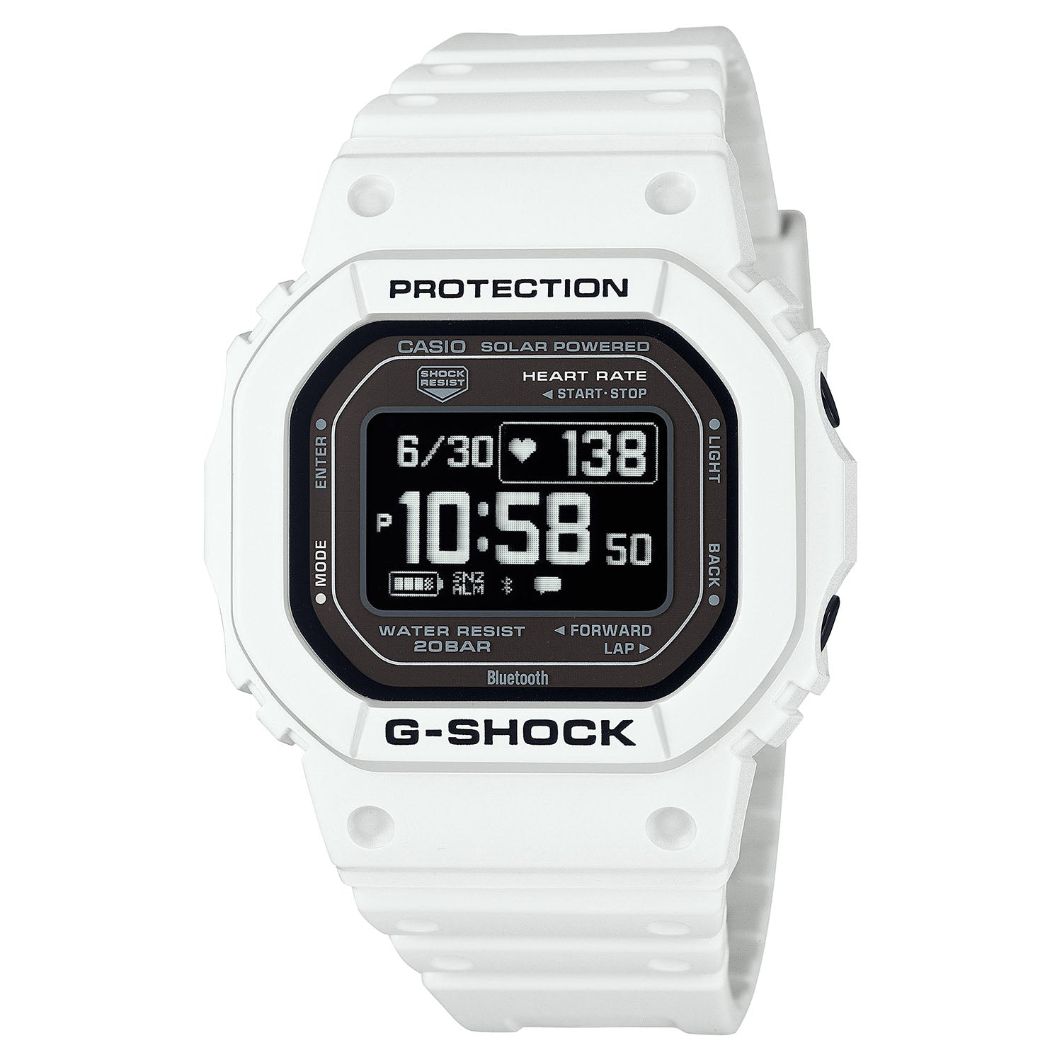 

Casio Чоловічий годинник G-SHOCK DW-H5600-7JR [G-SHOCK G-SQUAD] Квадратний годинник White Resin *Biomas Plastic Digital