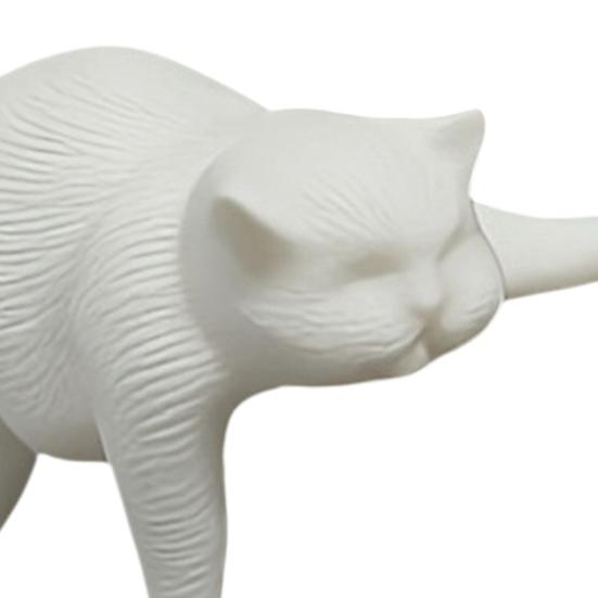 3D Printed Cat Model, Lying Cat Figurine Desk Edge Hanging, Resin Matte Texture Desktop Ornament, Creative Gift for Cat Lovers