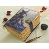 Handmade Leather Journal – Book of Shadows – Vintage Witch Grimoire Notebook