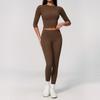 Ze Innovation brushed yoga outfit set for women, high-intensity outdoor fitness tight sports quick-dry set for women
