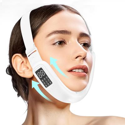 Facial Lifting Device LED Photon Therapy Facial Slimming Vibration Massager Facial Heated Double Chin V Face Vibration Massager