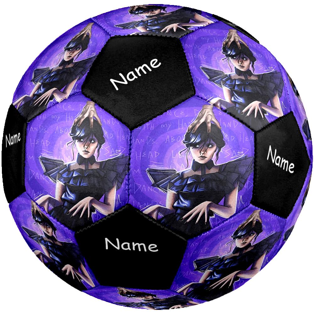 Custom Name Wednesday Theme Size 5 Soccer Ball, Suitable for Both Indoor and Outdoor Matches, a Gift Suitable for Everyone.