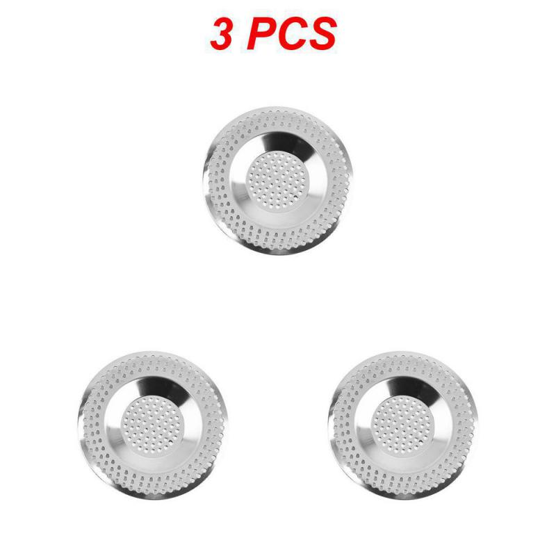 1~10PCS 7.5cm Bathtub Hair Catcher Stopper Stainless Steel Shower Drain Hole Filter Trap Kitchen Metal Sink Strainer Floor Drain