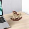 3D Printed Rocking Horse Figurine Miniature Cartoon Rocking Horse Keychain Statue Home Office Living Room Desktop Decoration Ornament