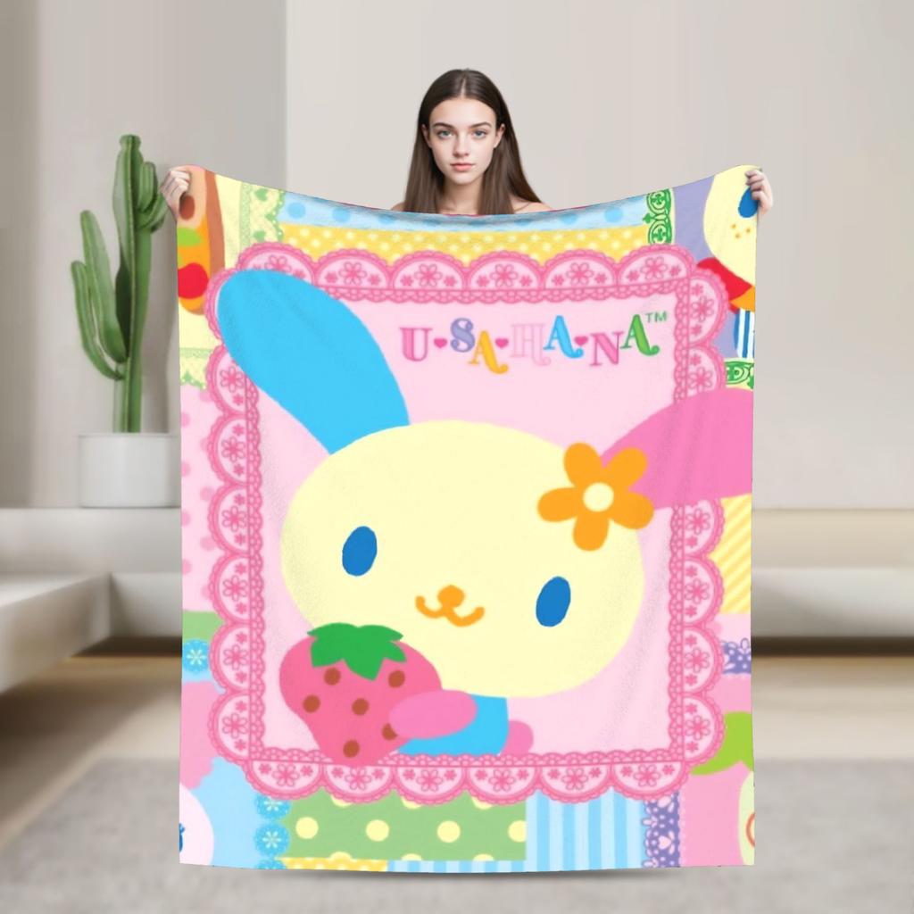 Usahana Cartoon Plush Blanket Kids Adult  Flannel Throw Blanket For Living Room Super Warm Custom  Quality Bedspread Gift Idea