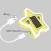 Solar Powered Ambient Lights Star Neon Automobile Interior Decorative LED Car Windshield Window Decoration with Suction Cup