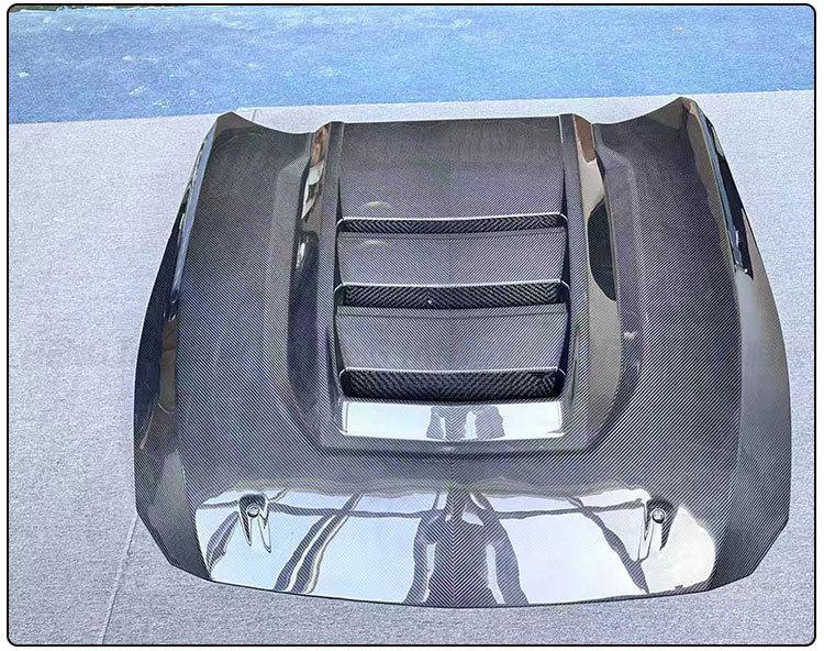 2024+ Ford Mustang SC Model Carbon Fiber Engine Cooling Hood Kit