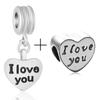 2pcs /Lot New Mom &Dad Charm Beads Fit European Style Brand Bracelets For Women Family Romantic Jewelry Gift Buy 1 Get 1 Free