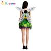 Carnival Western Green Elf Fairy Princess Dress Masquerade Ball Play Stage Play Performance Costume