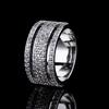 Inlaid With Diamonds Light Luxury Ring Temperament Heavy Industry Shiny Multi-Layer Index Finger Ring Woman