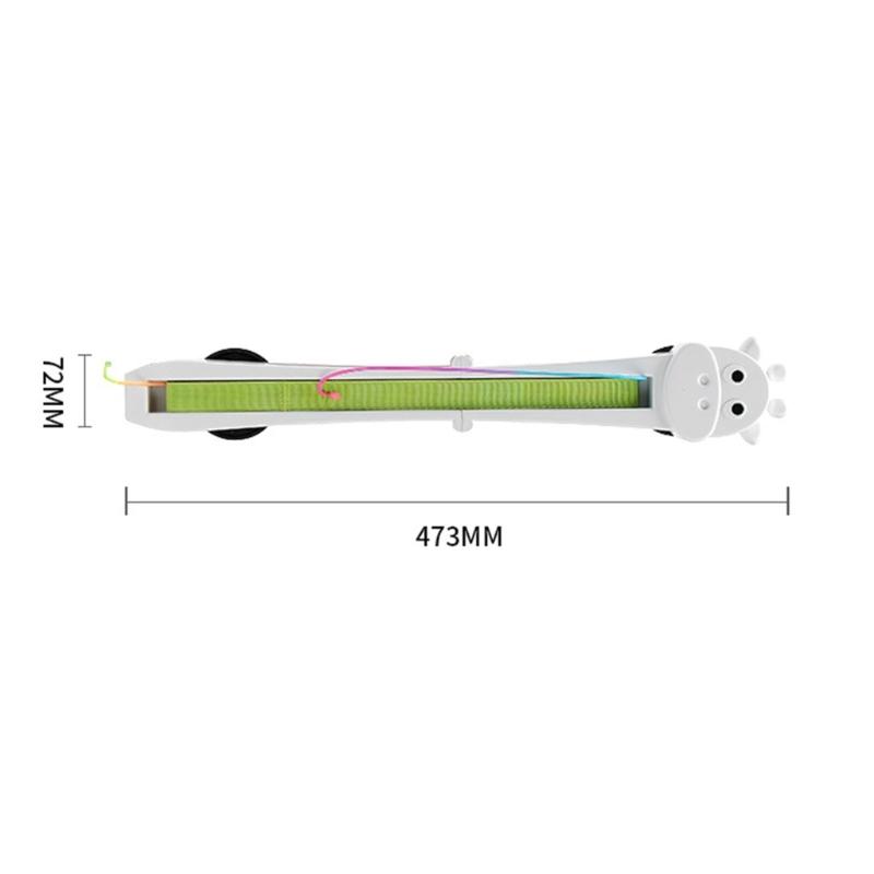 Rechargeable Cord Teaser for Single-Feline and Several-Feline Homes, Automatic Moving Line Device with Flexible Household Positioning