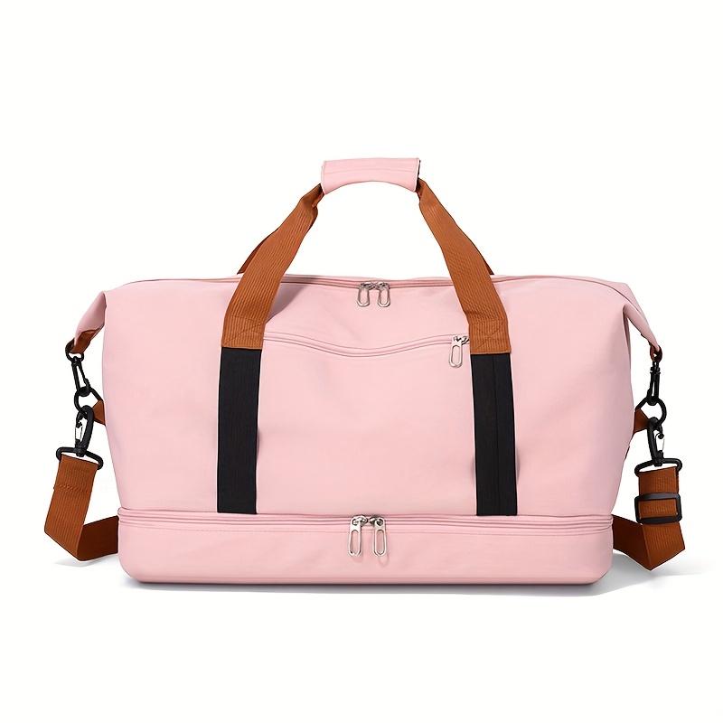Large Capacity Versatile Travel Bag with Shoe Compartment - Durable Oxford Fabric, Portable Sports Gym Storage Bag, Weekender Overnight Bag