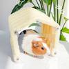 Chinchilla Tunnel Soft Plush Habitat House Decoration Small Pet Habitat With Detachable Door For Hedgehog Chinchilla Hamster