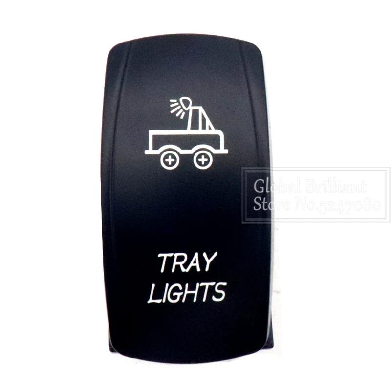 For Car Truck Marine 12V/20A 24V/10A Boat Rocker Switch Toggle 5Pin SPST / 7Pin DPDT ON-Off Switch with LED Light