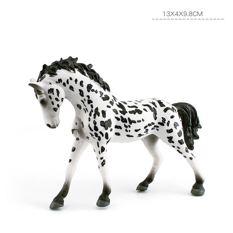 

Simulation Quart Horse Appaloosa Horse Hanoverian Horse Animal Stallion Models Static Desktop Decorative Ornaments Kids Toys