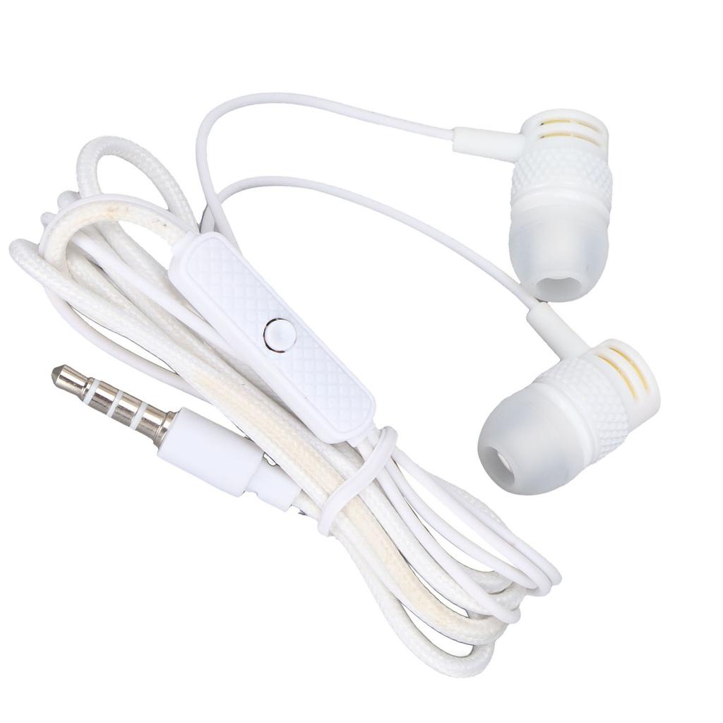 JY‑075 3.5mm Plug Headphones Noise Isolation Wired Earbuds with Mic and Call Controller for Exercise