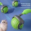Interactive Cat Ball Toy with 2 Adjustable Speeds Automatic Rolling Balls with A Plush Tail for Indoor Cats Smart Cat Toys