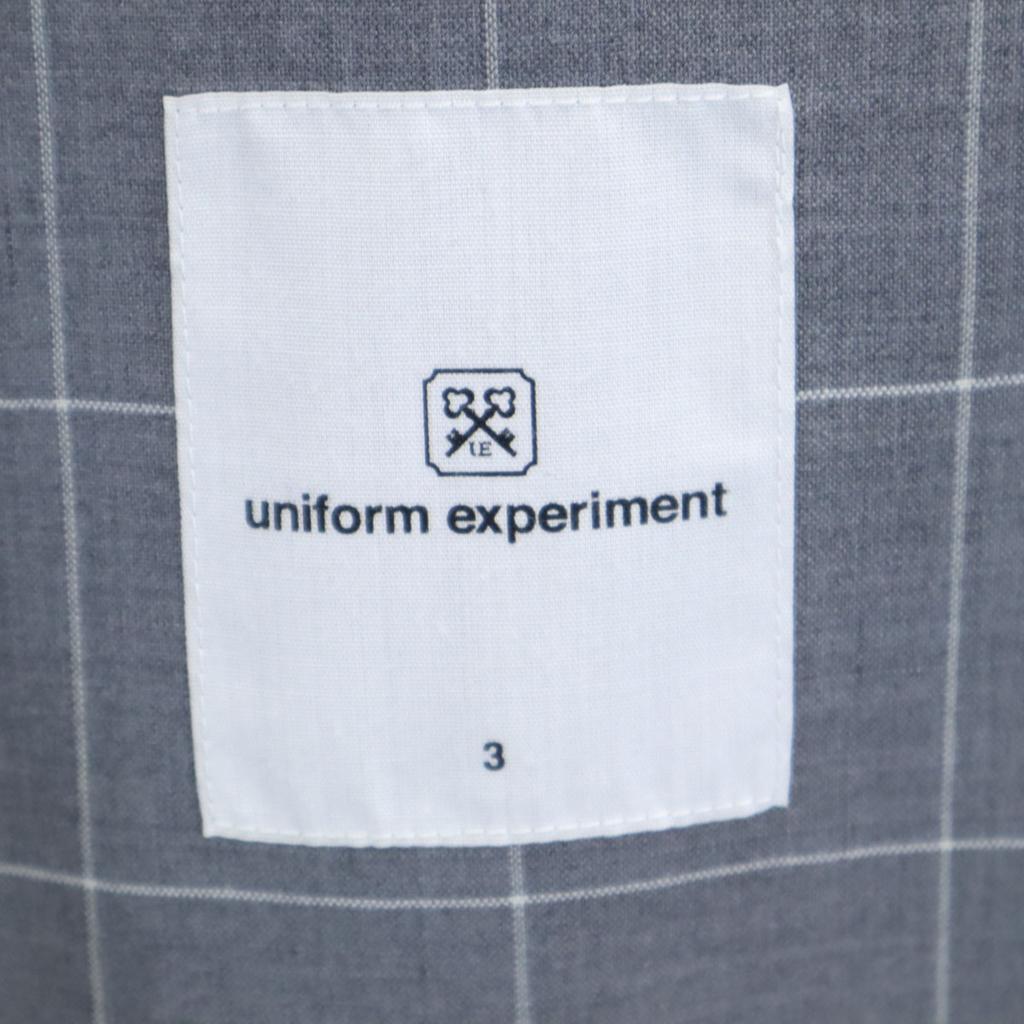 Unused Uniform Experiment 20SS Window Pen Check 3B Tailored Jacket Men's Used