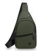Bolso de Pecho Impermeable para Hombre Tela Oxford Multibolsillo Bolso Bandolera Agujero para Auriculares Correa de Hombro Ajustable Riñonera de Pecho