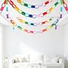 100Pcs Cheerful Rainbow Paper Chains Safe And User Friendly For Children Birthday Parties And Classroom Decors