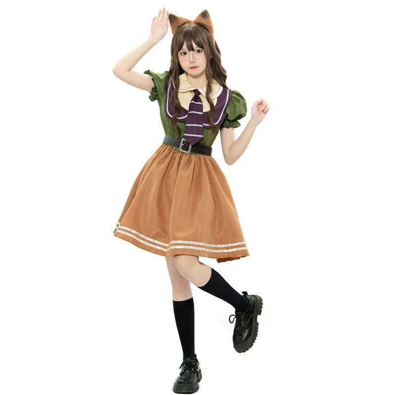 Strój Cosplay Nicka Wilde z Zwierzogrodu Na Role Play Anime i Występy Sceniczne