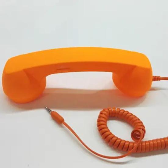 Retro Phone Handset with 3.5MM Socket Cellphone Smartphone Receiver with Microphone Speaker Universal Vintage Old Telephone Handset