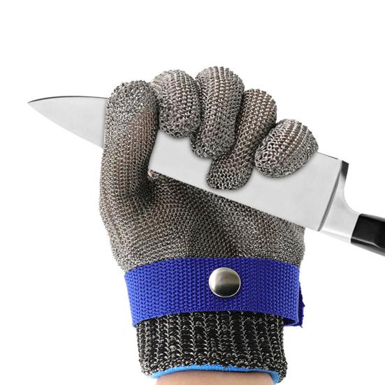 Stainless Steel Cut Resistant Gloves Oyster Shelled Gloves A9 Protection Level Mitt for Shucking Glass Handling And Industrial