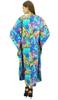 Bimba Women's Cotton V Neck Kimono Easy Wear Kaftan Dress Bathing Suit Cover Up Caftan