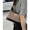 Retro Suede Underarm Bag Women's 2025 New Trendy Fashion Korean Xiaoxiangfeng Diamond Chain Bag Messenger Bag