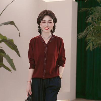 Jianhu Damenmode Pullover Strickpullover für Frauen mittleren Alters