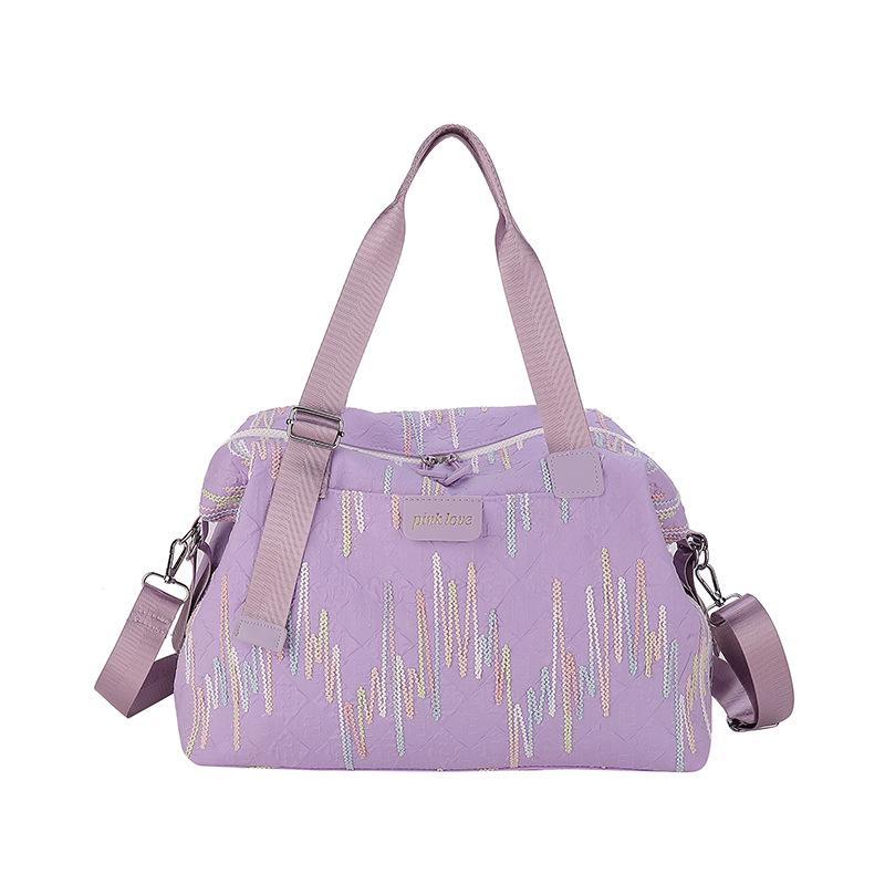 

Fashionable, Fresh and Stylish, Can Be Used To Play To Trolley To Carry A Lever To Carry A Travel Bag for Daily Outdoor Picnic Storage Luggage Bag фиолетовый