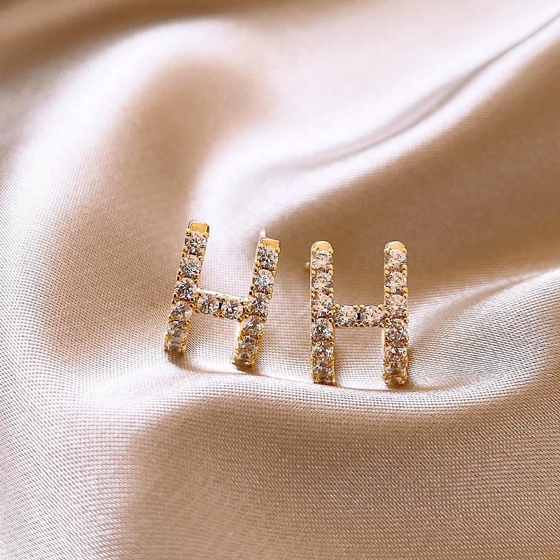 French Retro Zircon Pearl Earrings: Light Luxury 925 Silver Needle Jewelry