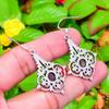 Natural Sage Amethyst Gemstone 925 Sterling Silver Gift Earring 1.97" m2L05