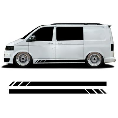 230*12CM Seitenstreifen Aufkleber 2 Stück Zubehör Schwarzer Wohnwagen