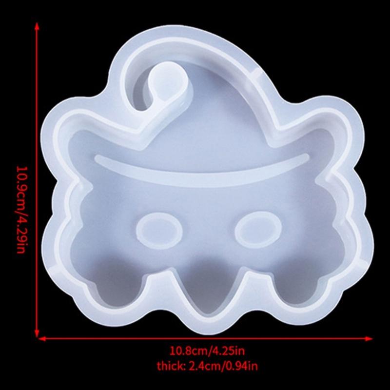 6/8Pcs Halloween Themed Silicone Candle Moulds for Epoxy Resin, Christmas Theme Silicone Candle Molds for Candle, Soap