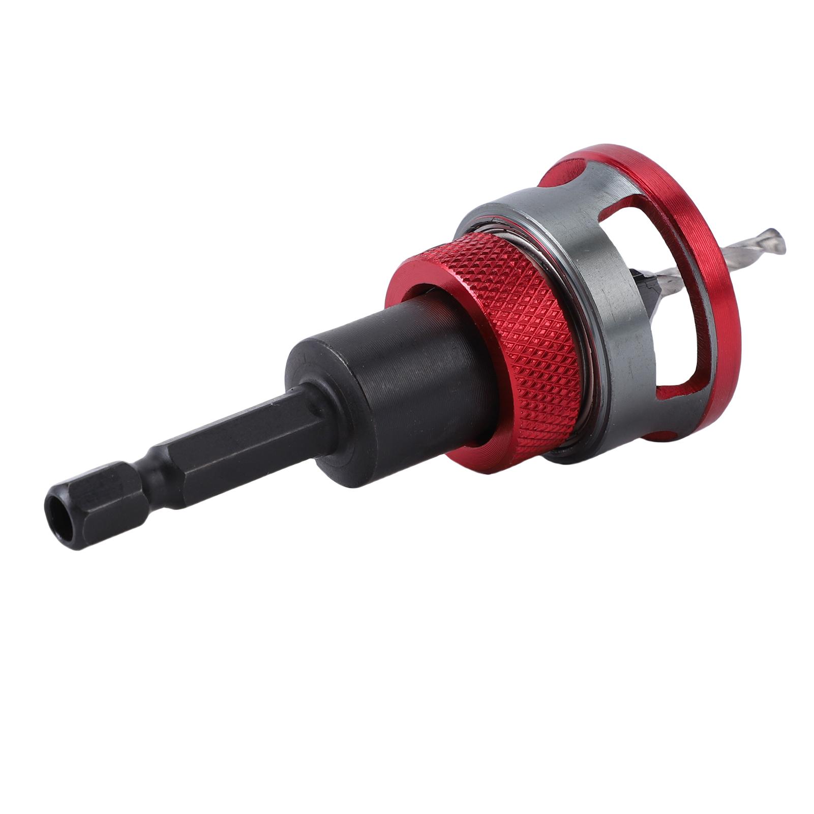 

4 Blades Countersink Bit with Wood Contacting Limit Function Adjustable Depth Countersink Drill Set for Hiding Screws