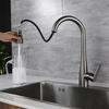 SUS304 Multi-Functional Kitchen Faucet with Pull-Out Sprayer and Three-Speed Water Flow for Single Sink Vegetable Washing Basin
